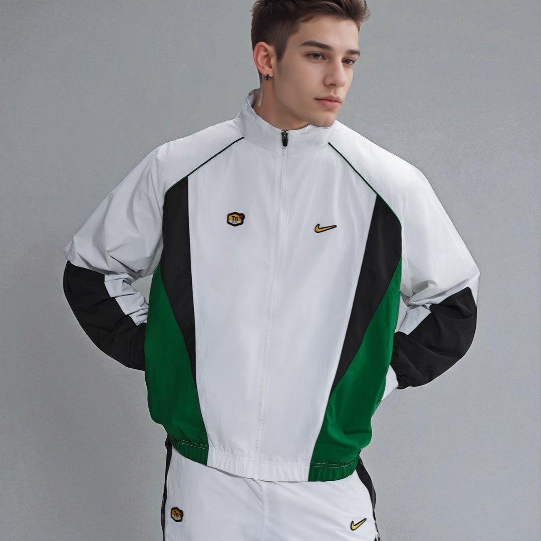 Nike Tn Track Jacket White Black Green